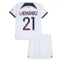 Paris Saint-Germain Lucas Hernandez #21 Bortatröja Barn 2023-24 Kortärmad (+ Korta byxor)